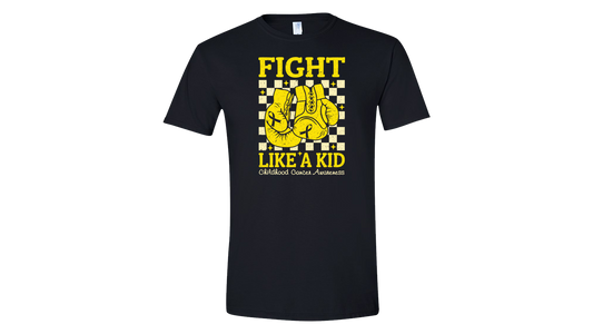 Fight Like a Kid Childhood Cancer Awareness Tee